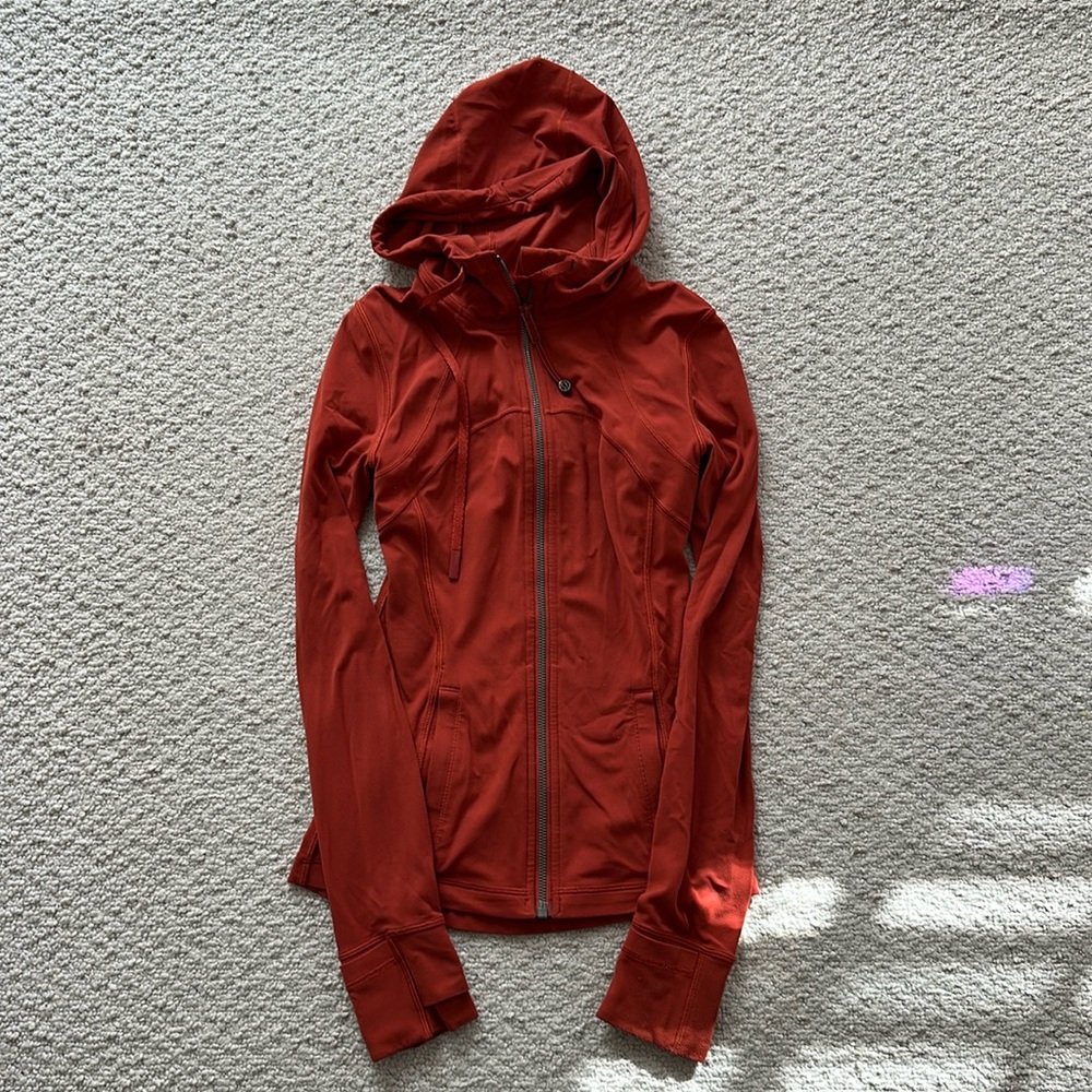 lululemon athletica Women's Hooded Full-Zip Jacket in Brick Red